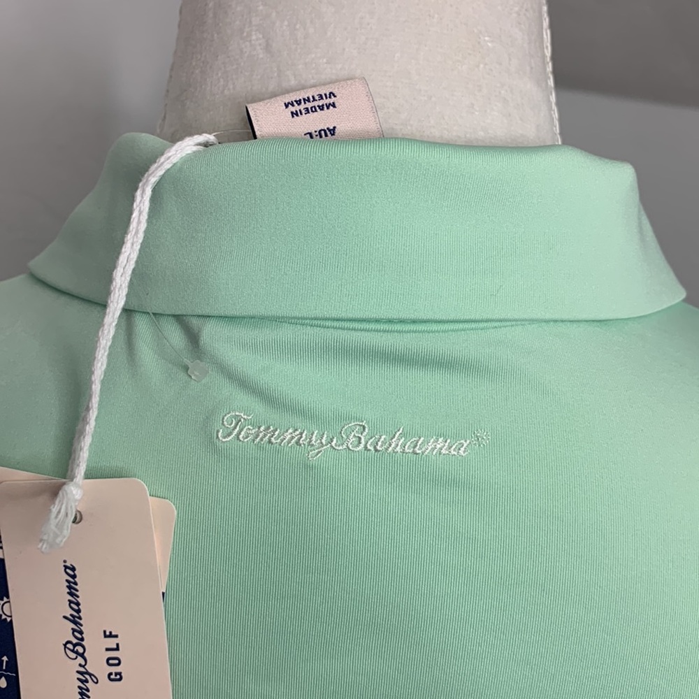 Tommy Bahama NWT Cool Green Sleeveless Golf Shirt Size L - Picture 6 of 9
